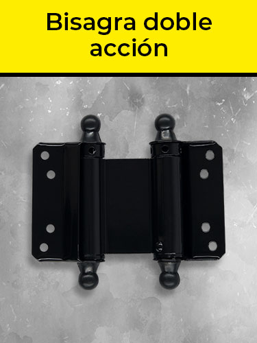 Bisagra doble acción