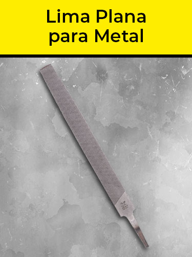 Lima Plana para Metal
